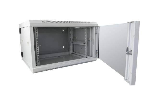 Rack 19" 15U, 60cm diepte, zwart, 2-delig